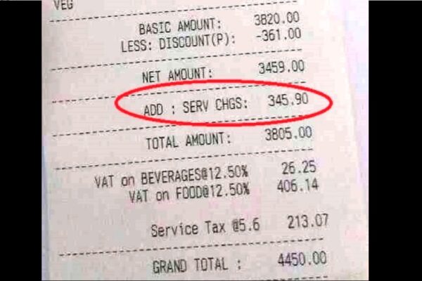 अगर आप भी रेस्टुरेंट खाते है खाना ओर दे रहे है ये शुल्क तो ये खबर आपके लिए है.